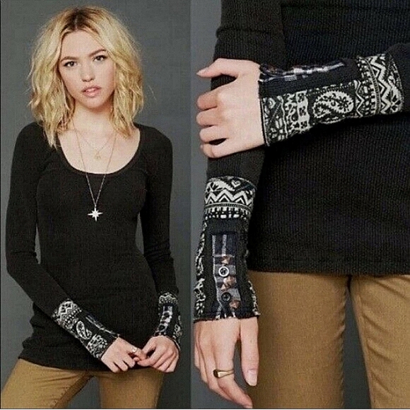 Free People Tops - Free People Hyperactive Cuff Thermal